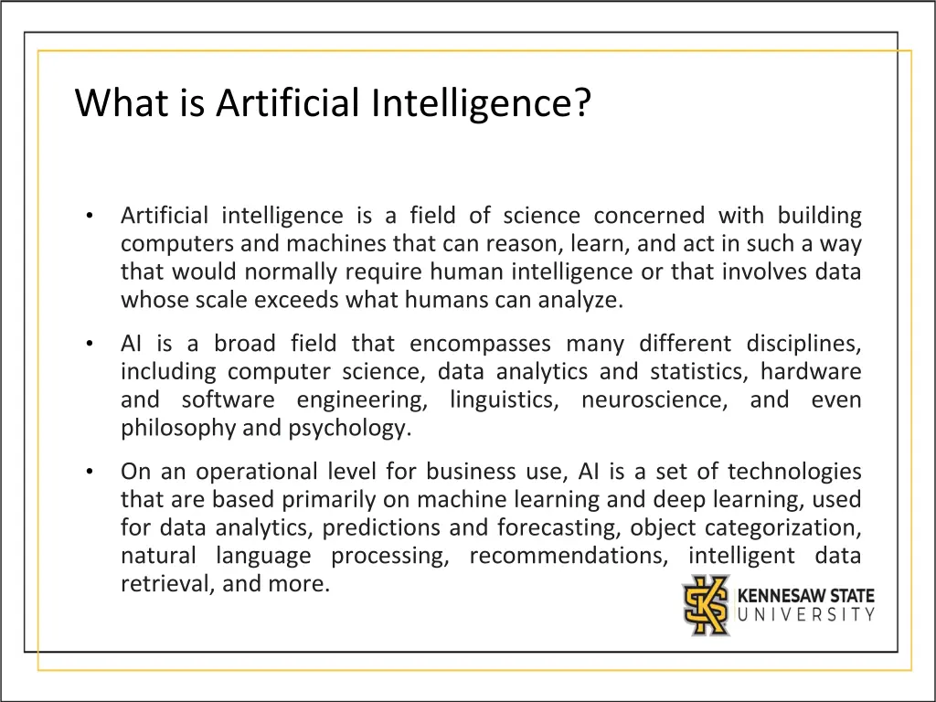 what is artificial intelligence