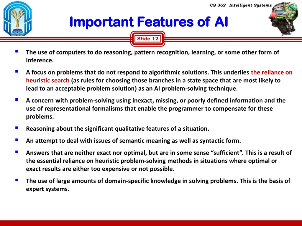 cs 362 intelligent systems 11