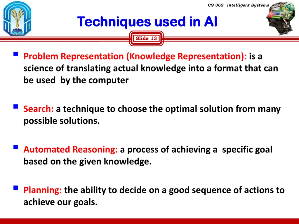 cs 362 intelligent systems 12