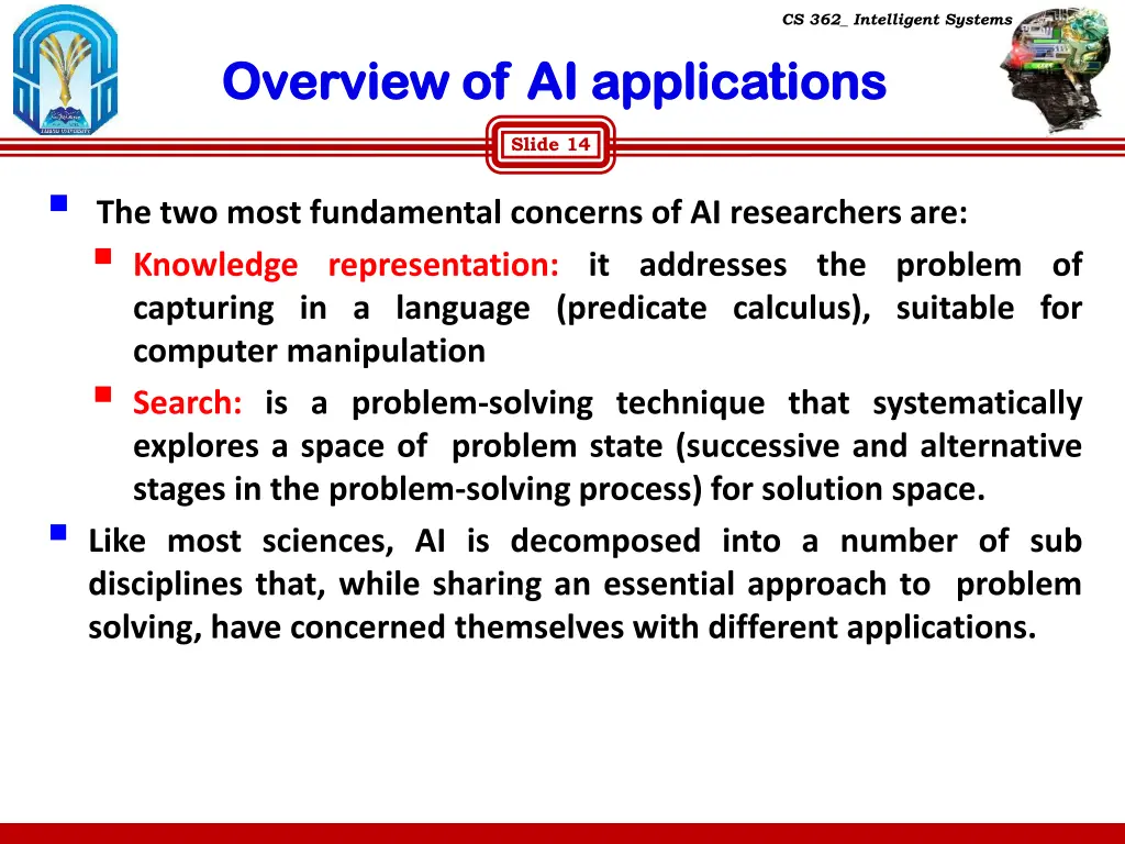 cs 362 intelligent systems 13