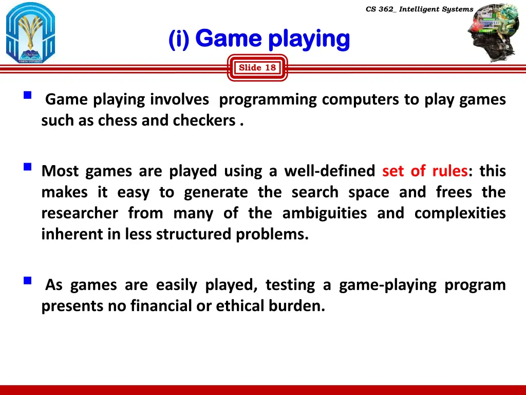 cs 362 intelligent systems 15