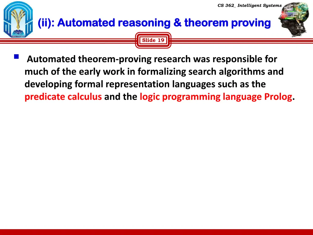 cs 362 intelligent systems 16