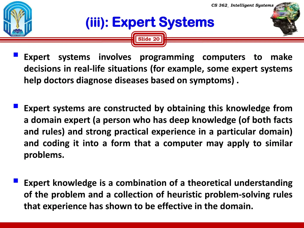 cs 362 intelligent systems 17