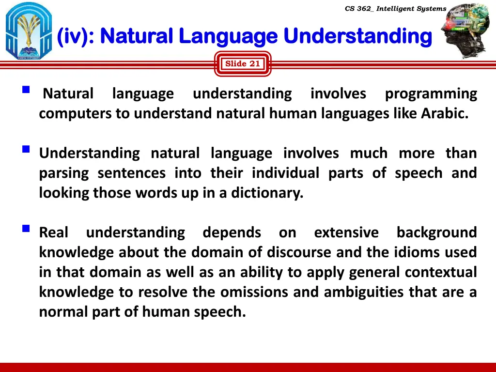 cs 362 intelligent systems 18