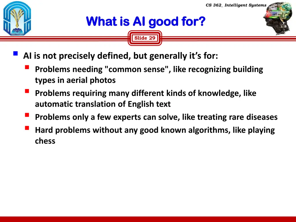 cs 362 intelligent systems 26