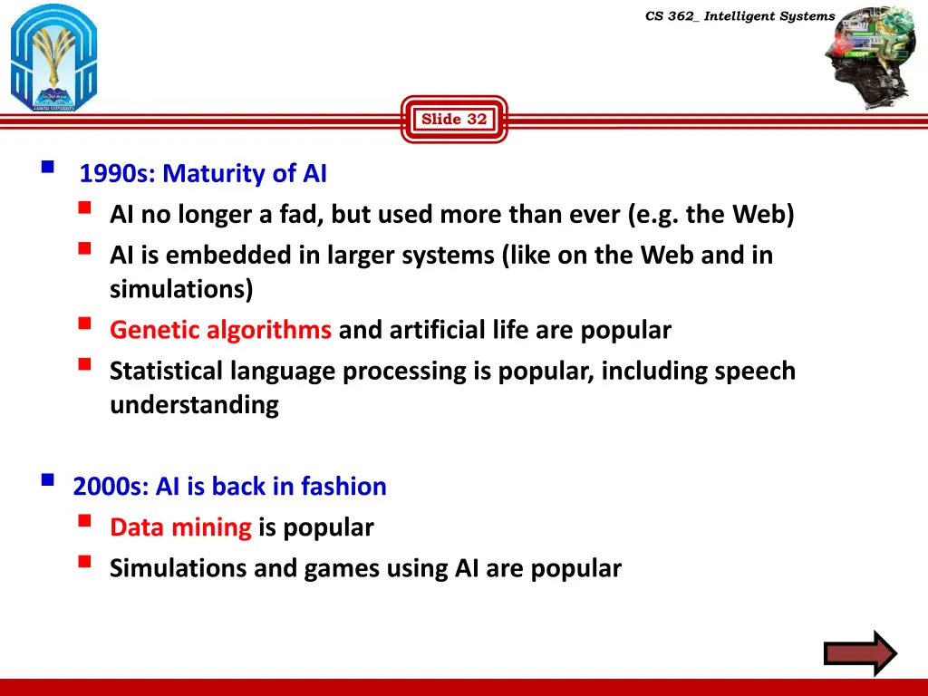 cs 362 intelligent systems 29