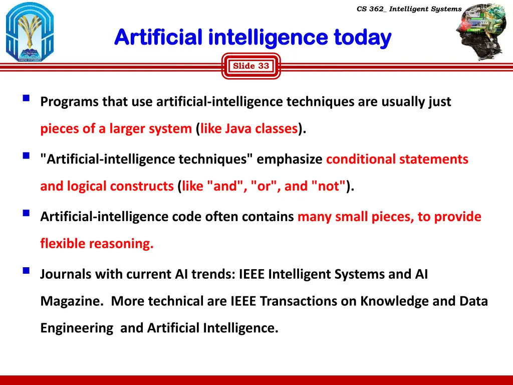 cs 362 intelligent systems 30
