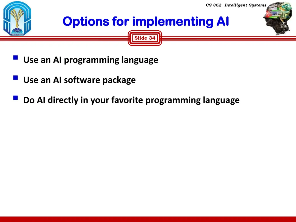 cs 362 intelligent systems 31
