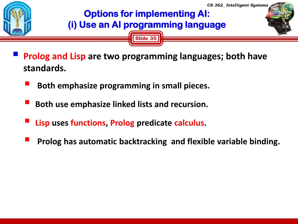 cs 362 intelligent systems 32