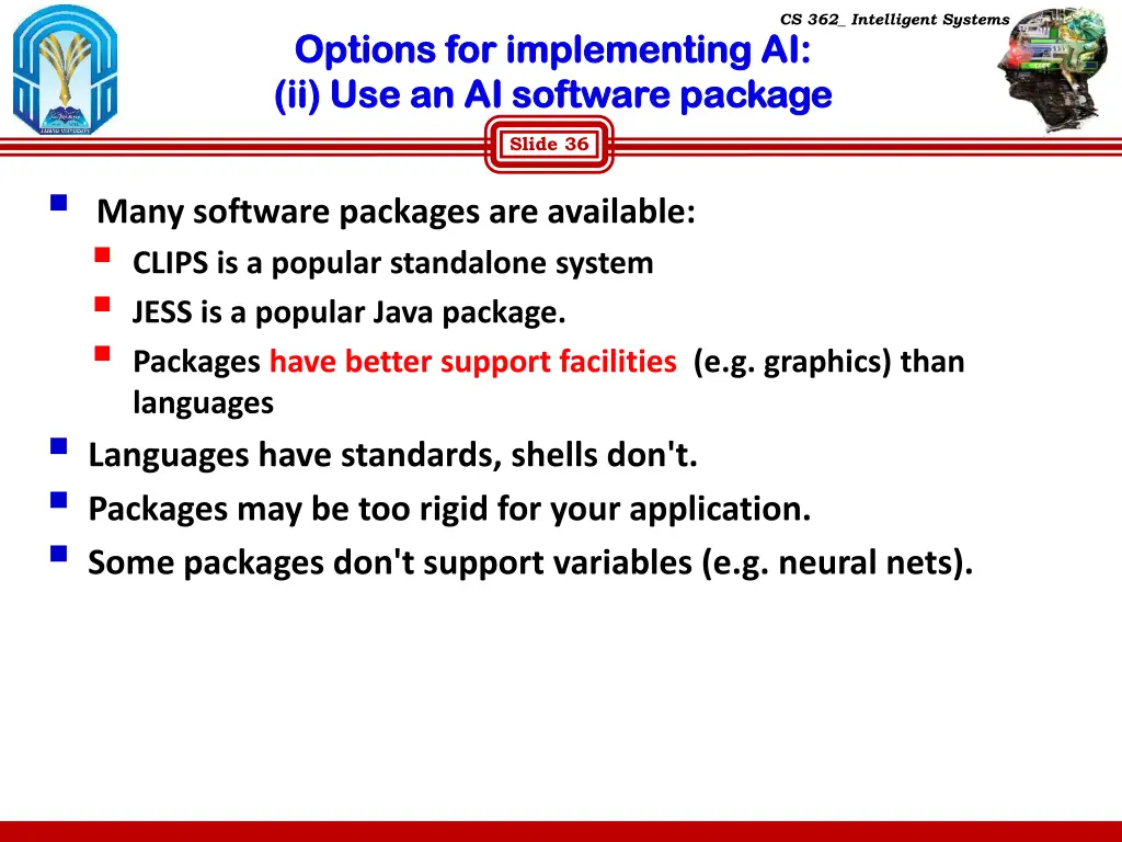 cs 362 intelligent systems 33