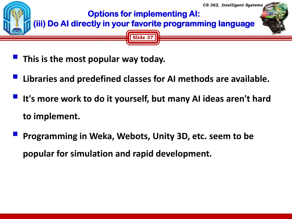 cs 362 intelligent systems 34