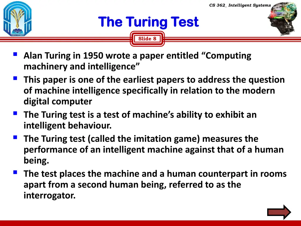 cs 362 intelligent systems 7