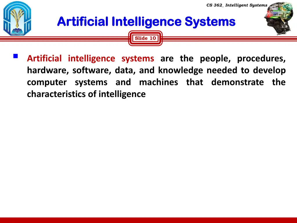 cs 362 intelligent systems 9