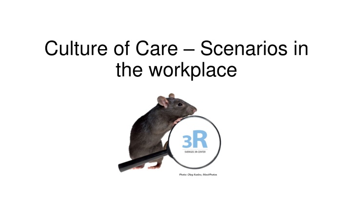 culture of care scenarios in the workplace