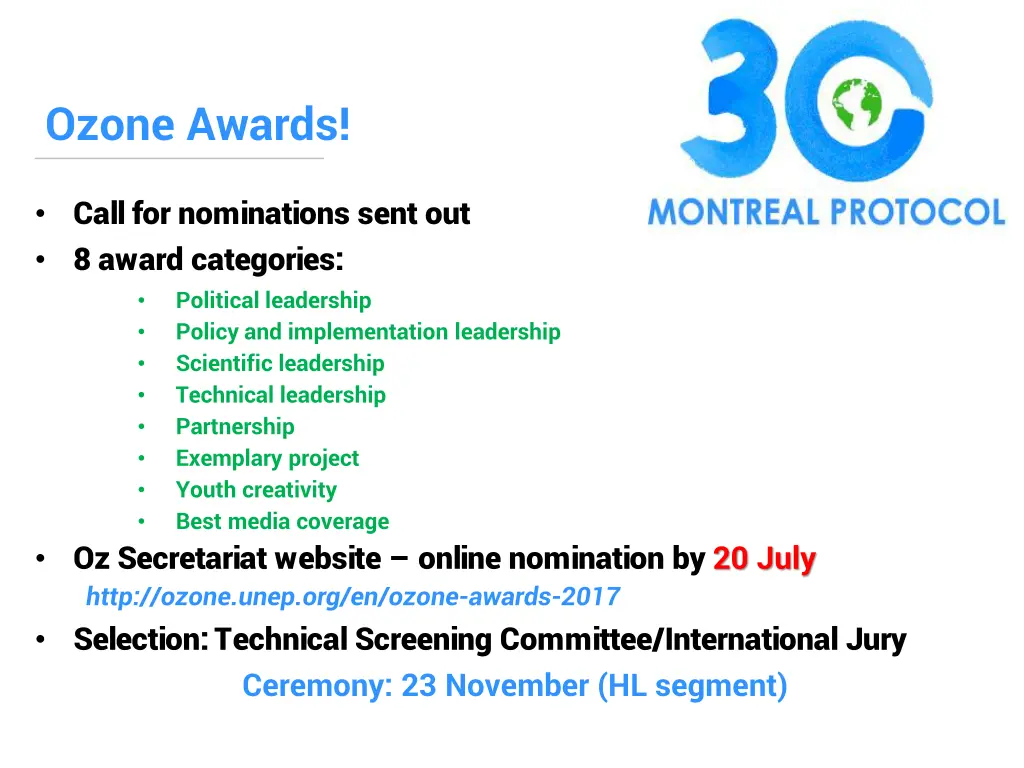 ozone awards