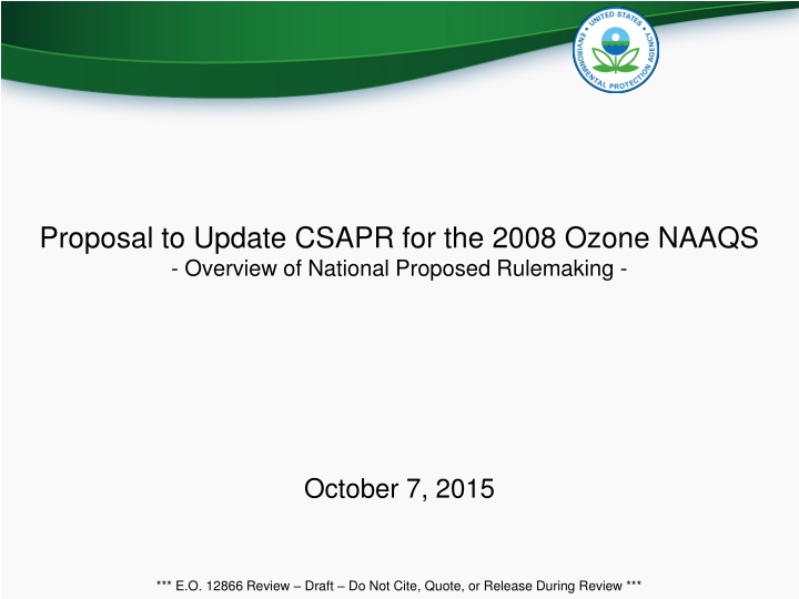proposal to update csapr for the 2008 ozone naaqs