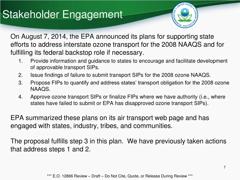 stakeholder engagement