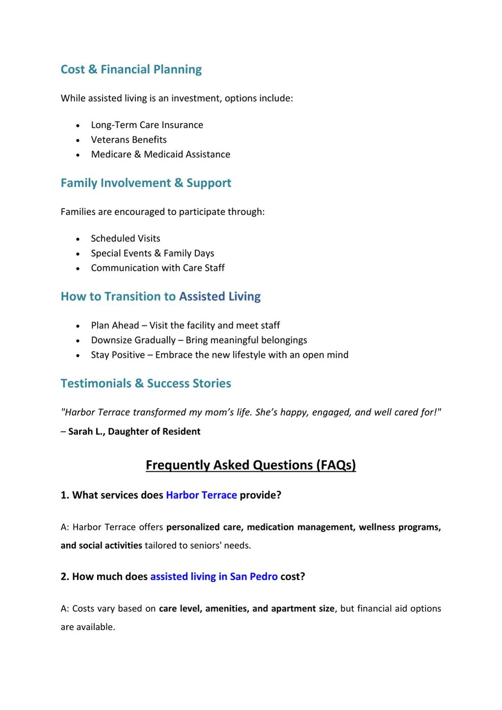 cost financial planning