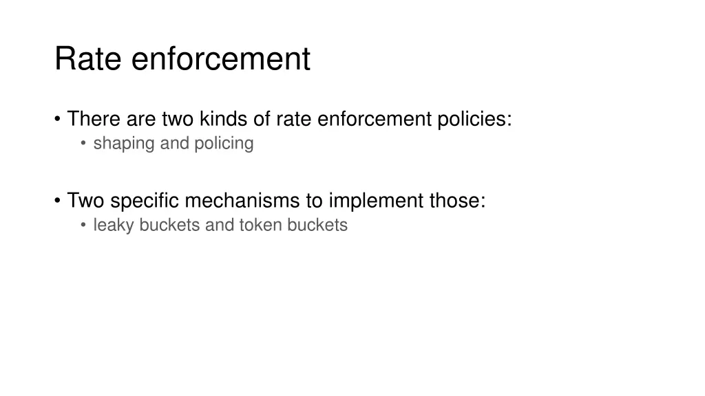 rate enforcement
