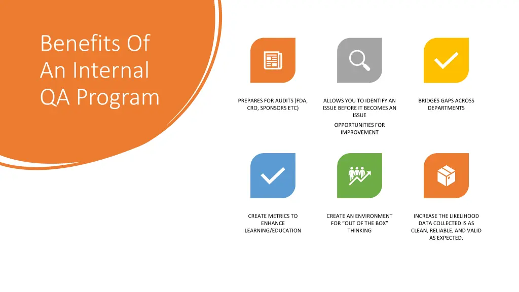 benefits of an internal qa program