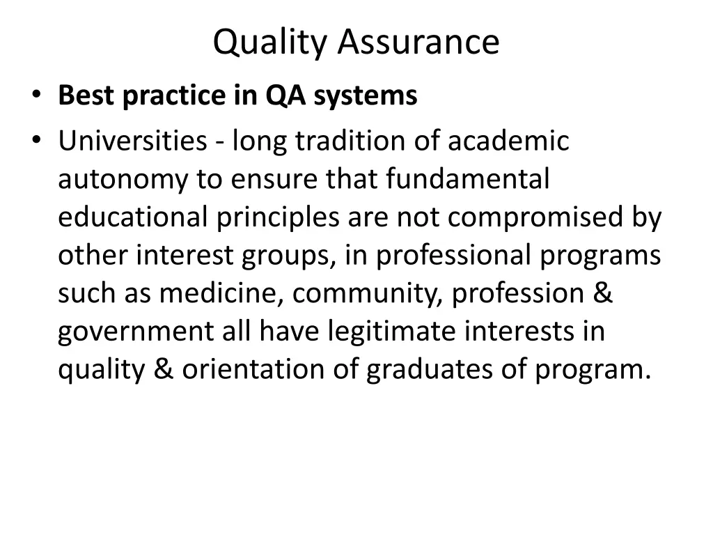 quality assurance 11