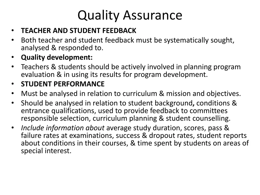quality assurance 14