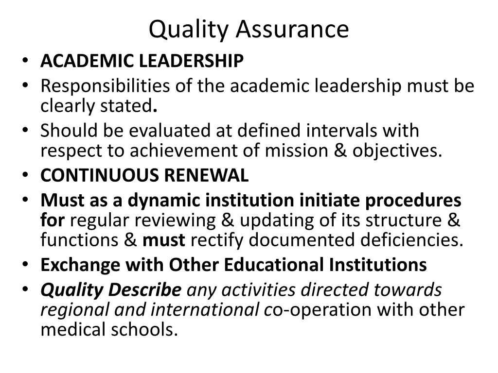 quality assurance 15
