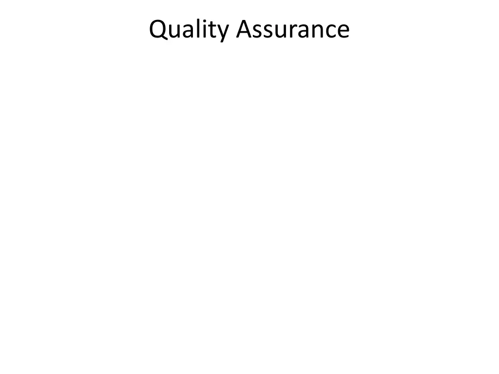 quality assurance 17