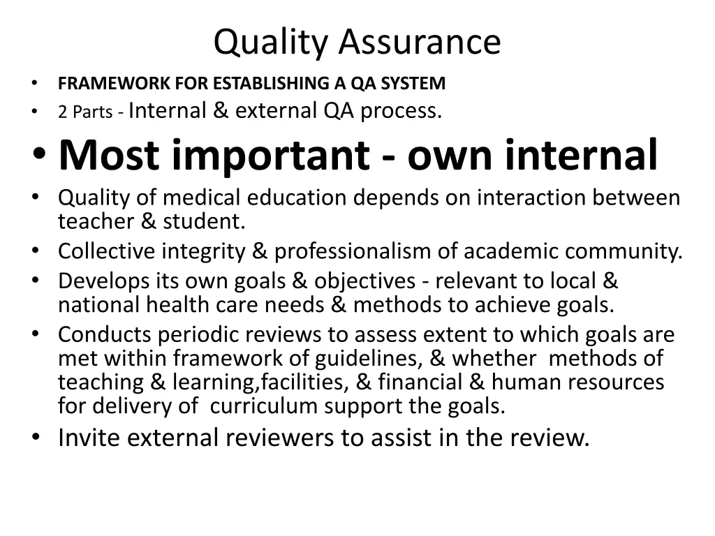 quality assurance 5