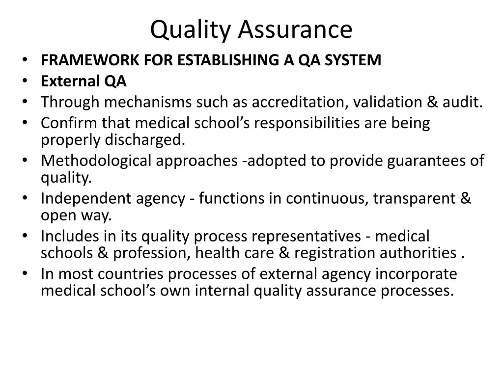 quality assurance 6