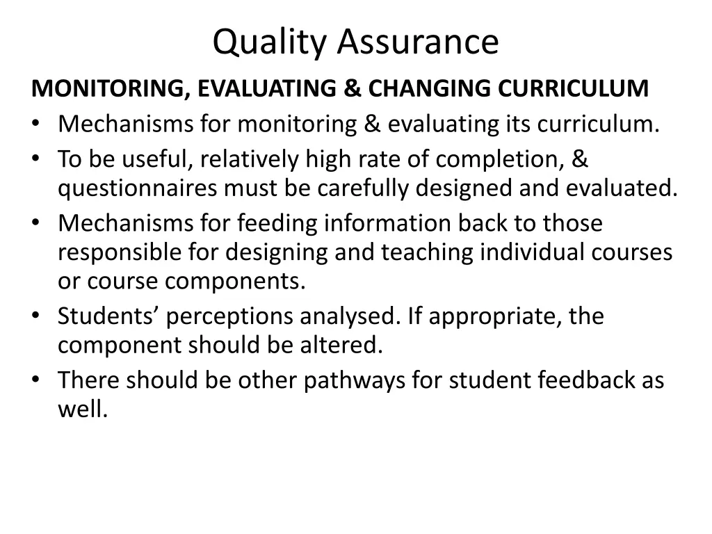 quality assurance 8