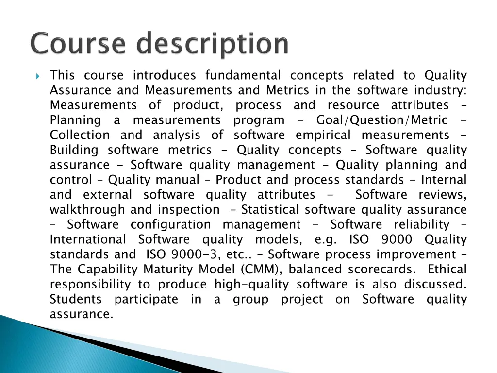 this course introduces fundamental concepts