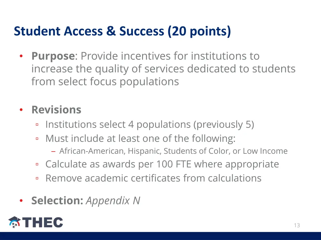 student access success 20 points