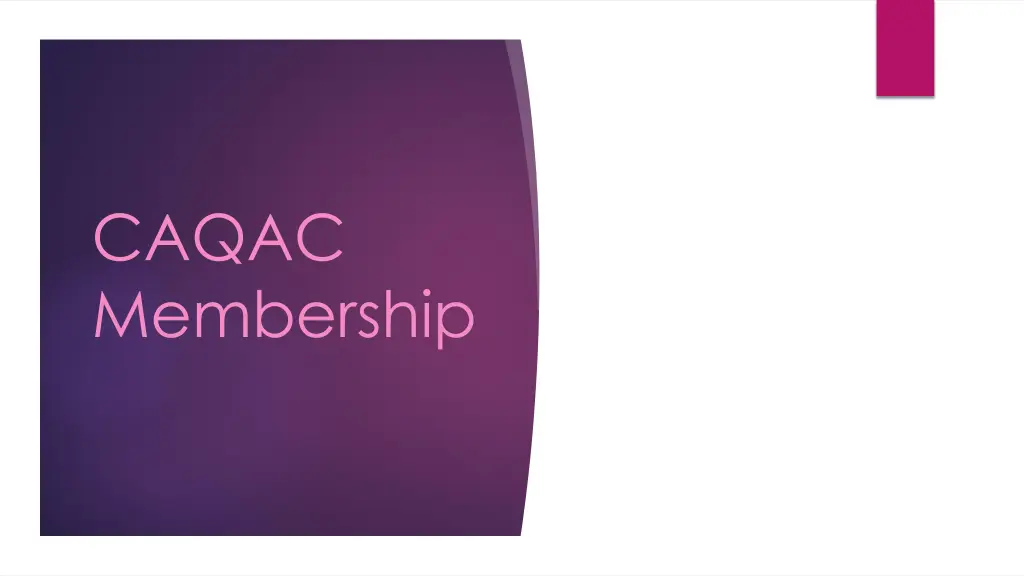 caqac membership