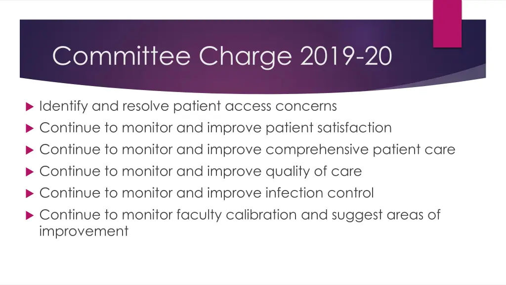committee charge 2019 20