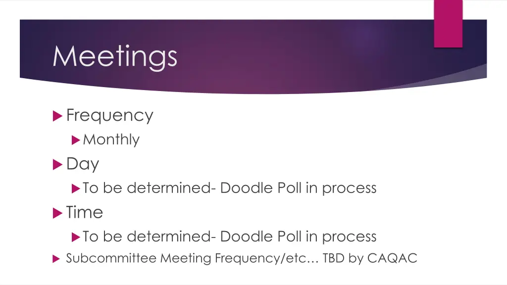 meetings