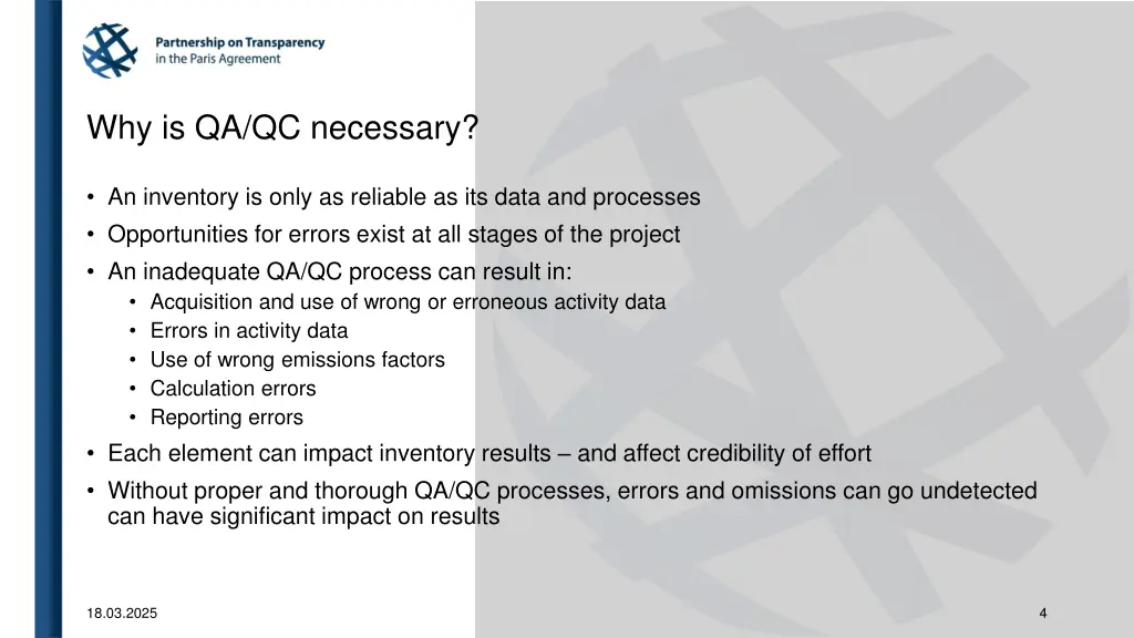 why is qa qc necessary