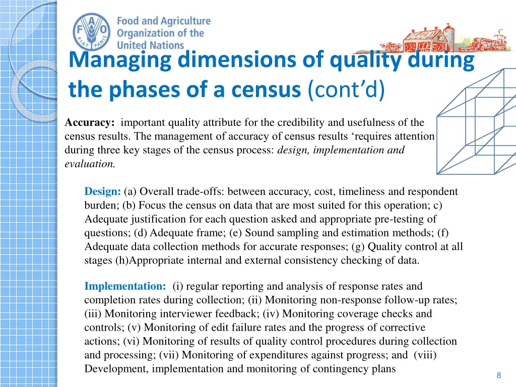 managing dimensions of quality during the phases 1