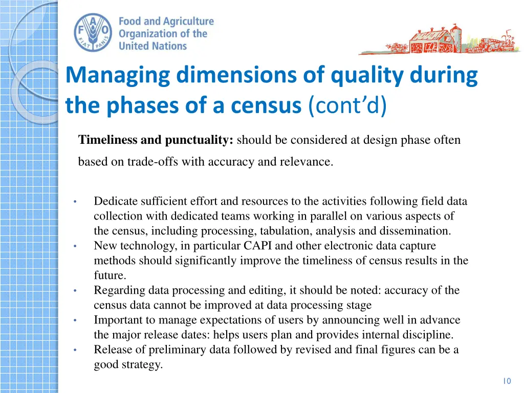 managing dimensions of quality during the phases 3