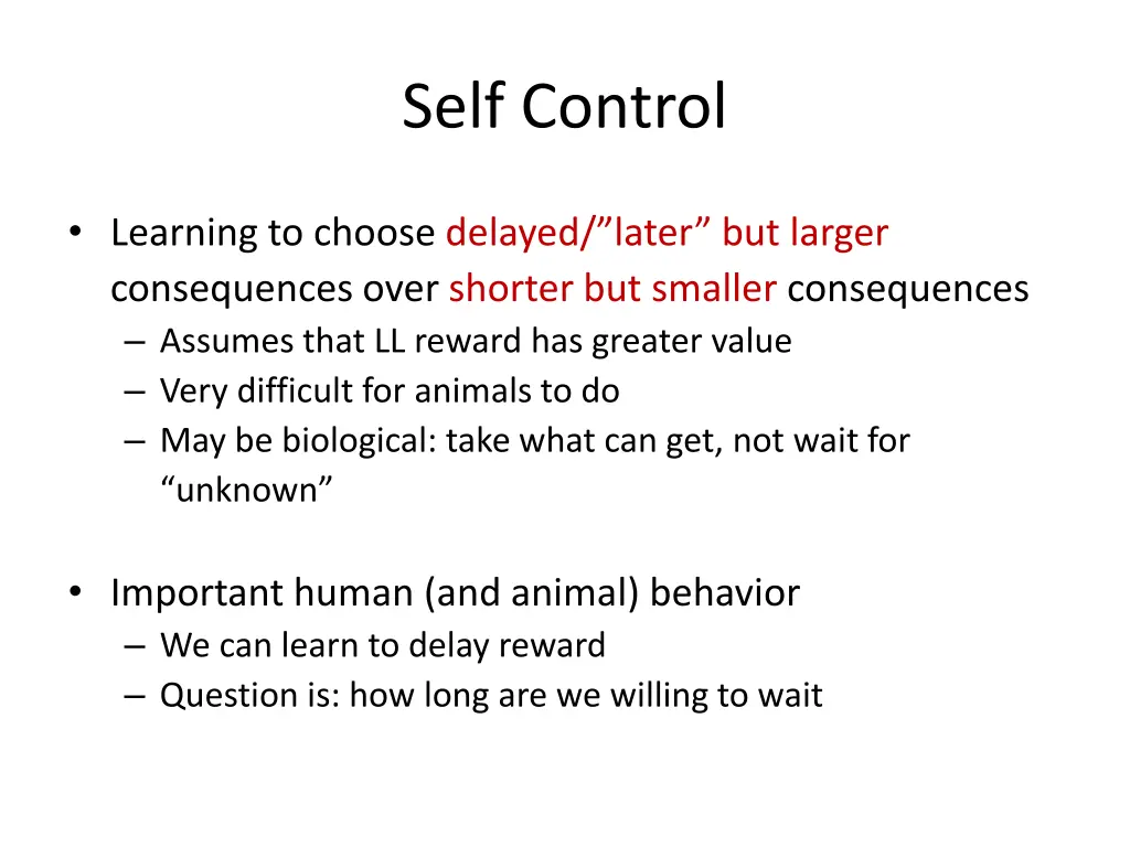 self control 2
