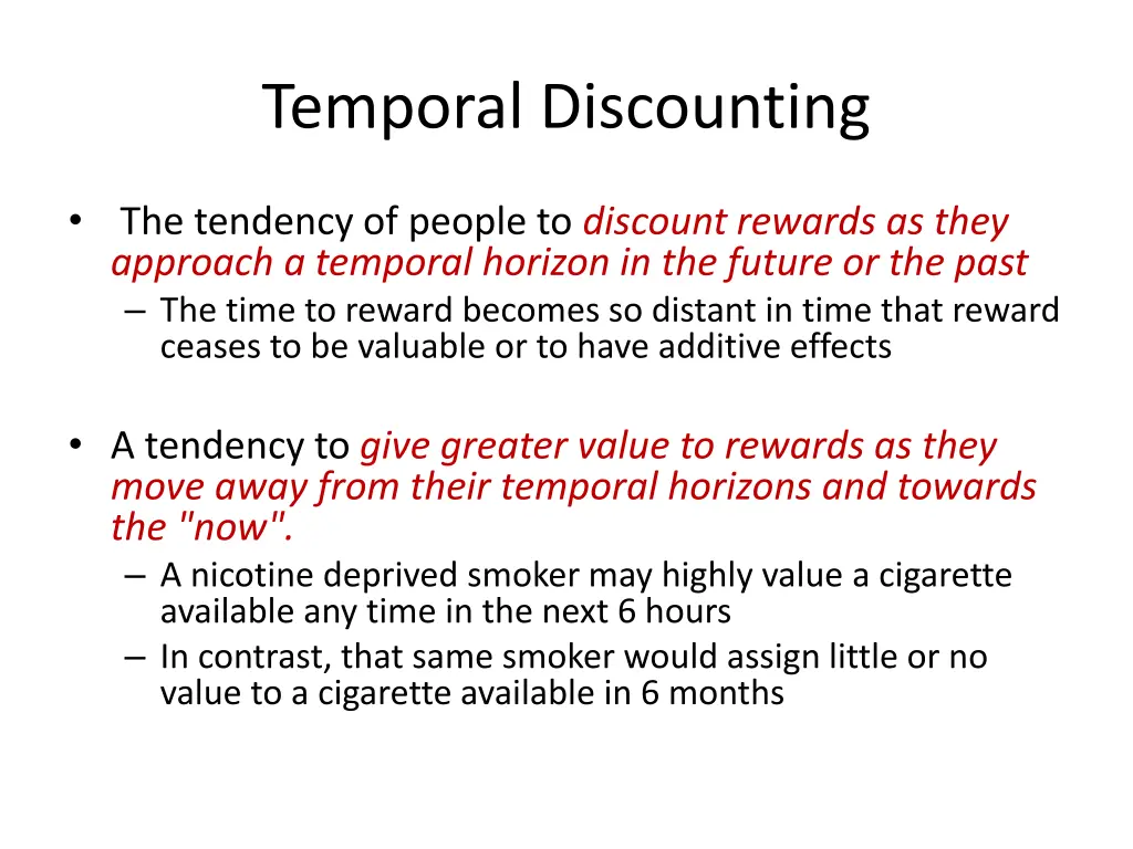 temporal discounting 1