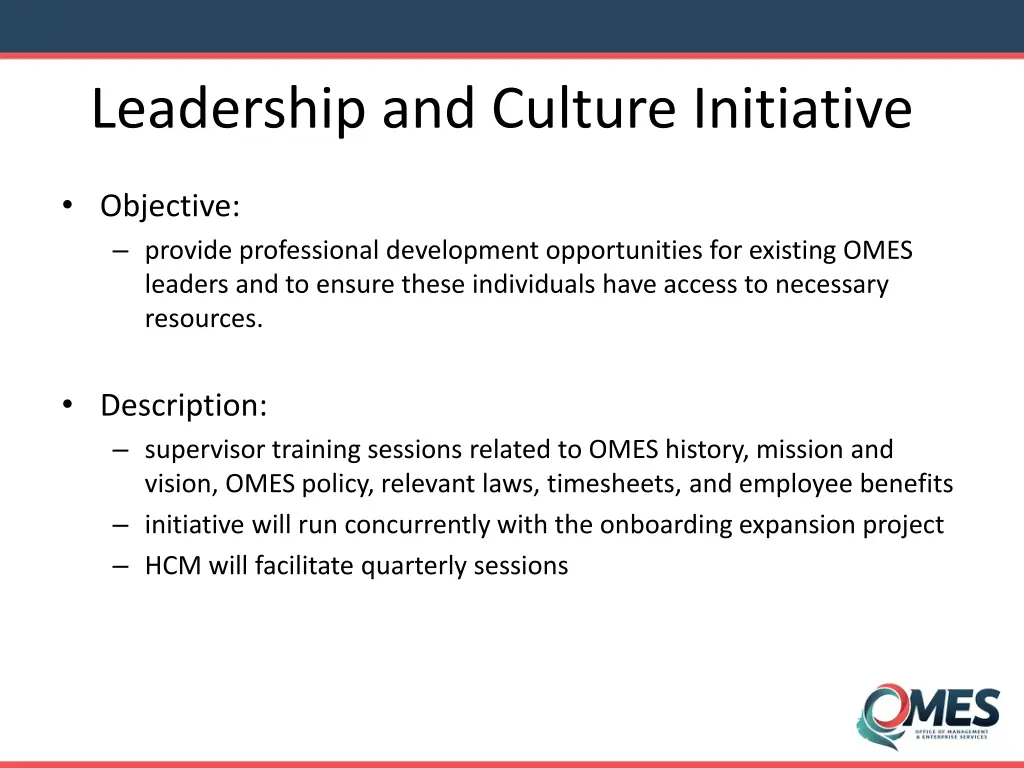 leadership and culture initiative