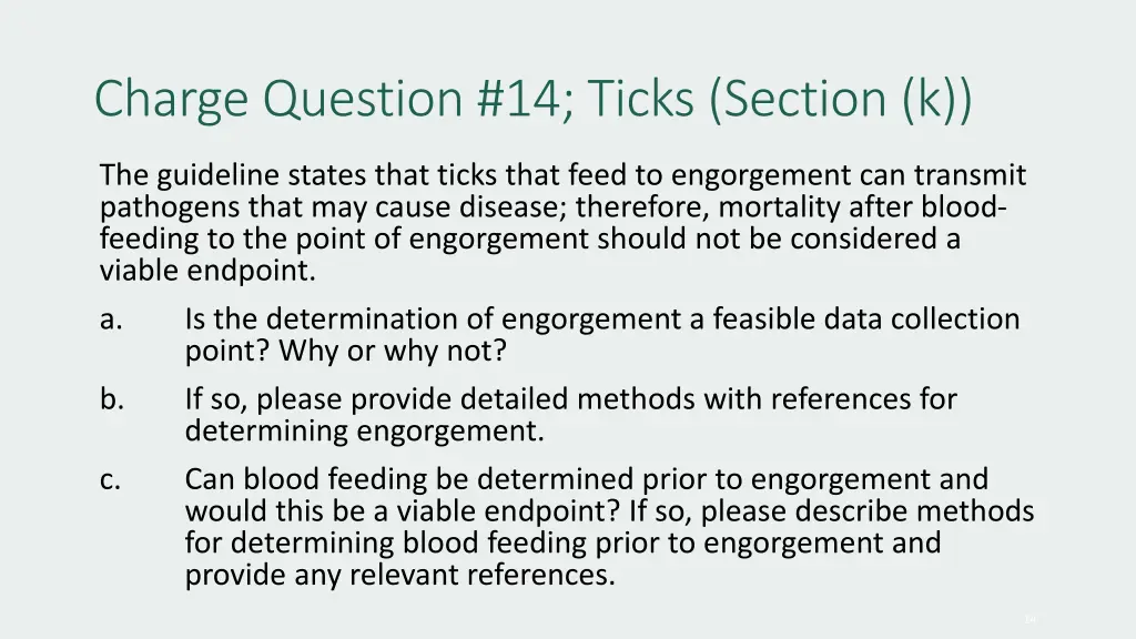 charge question 14 ticks section k