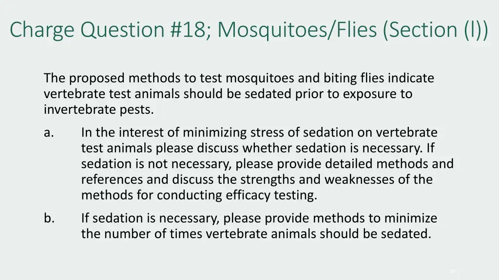 charge question 18 mosquitoes flies section l