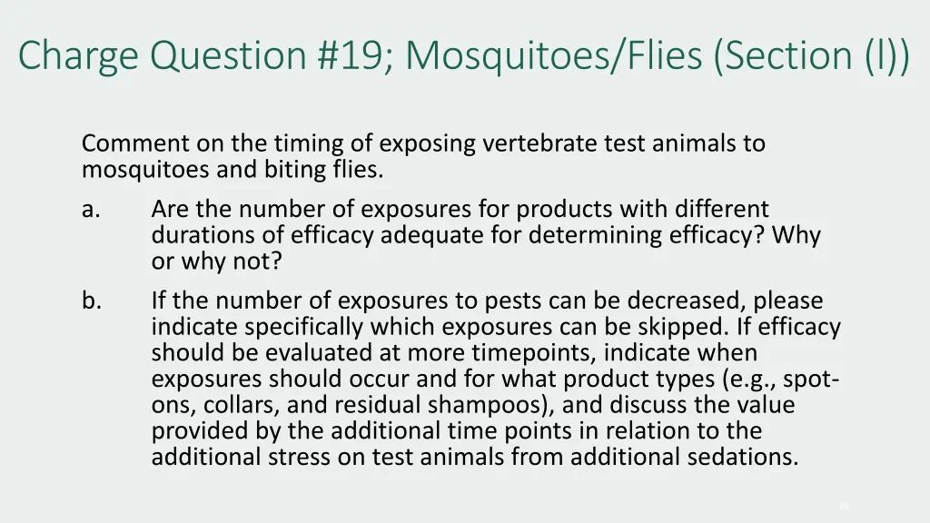charge question 19 mosquitoes flies section l