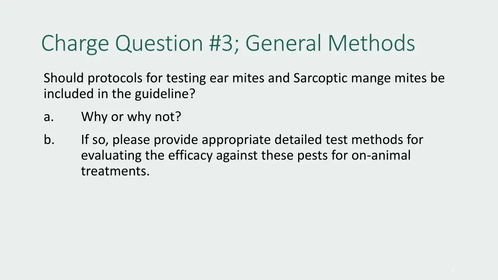 charge question 3 general methods