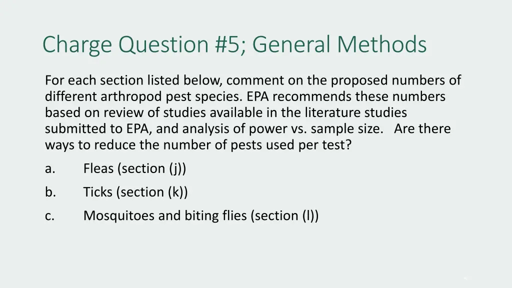 charge question 5 general methods