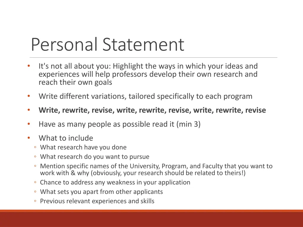 personal statement 1