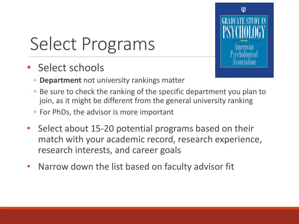 select programs select schools department