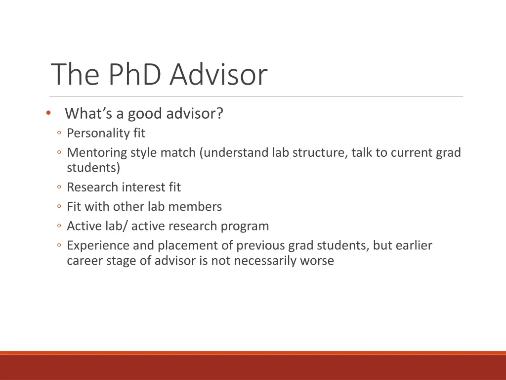 the phd advisor